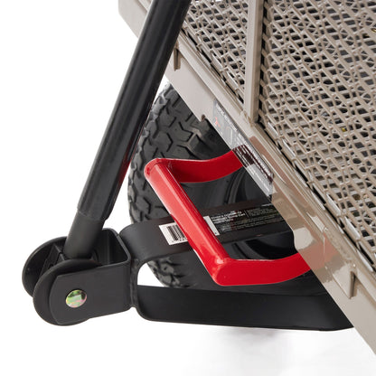 Gorilla Carts Steel Dump Cart Garden Beach Wagon, 1,200 Pound Capacity, Gray