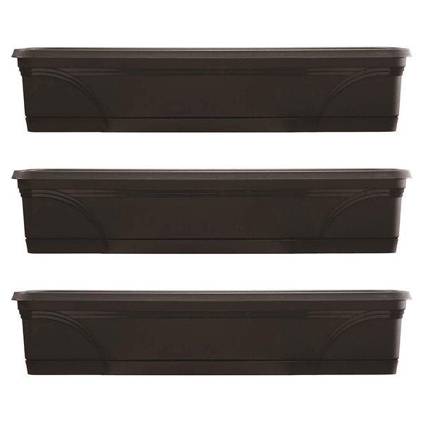 Southern Patio 36" Medallion Hanging Windowsill Garden Box Planter (3 Pack)