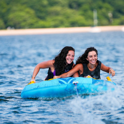 Solstice Surge Inflatable Towable 2-Person Water Sport Tube with 6 Handles