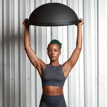 BOSU 26 Inch Yoga Sports Pro Balance Trainer Ball Exercise Equipment, Black