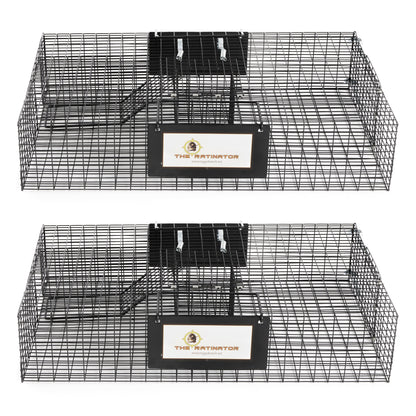 Rugged Ranch RATTR Ratinator Live Rat Squirrel Chipmunk Metal 2 Door Trap Cage