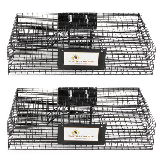 Rugged Ranch RATTR Ratinator Live Rat Squirrel Chipmunk Metal 2 Door Trap Cage