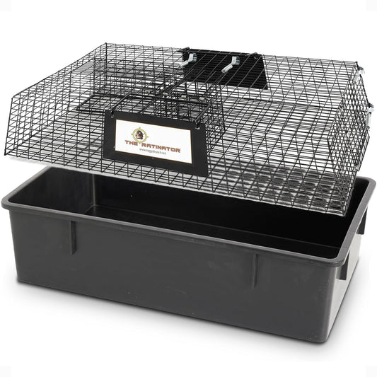 Rugged Ranch RATTR Ratinator Live Rat Multi-Catch Animal Metal 2 Door Trap Cage