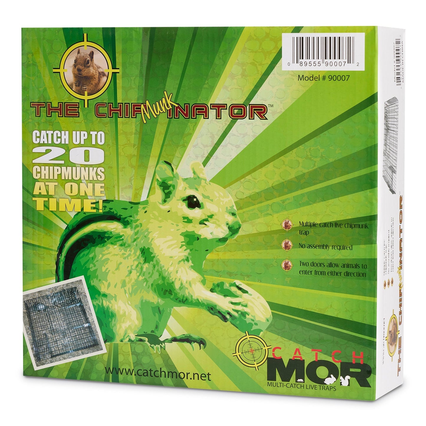 Rugged Ranch Chipmunkinator Chipmunk Squirrel Metal 2 Door Trap Cage (4 Pack)