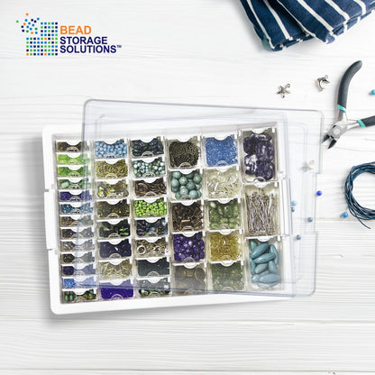 Bead Storage Solutions 45pcs Craft Organizer & 82pcs Tiny Supplies Organizer