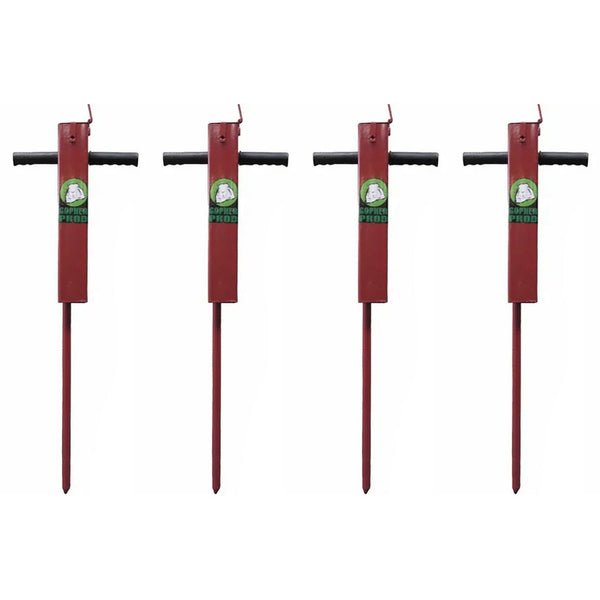 Rugged Ranch Professional Gopher Prod Tool, Red (4 Pack)