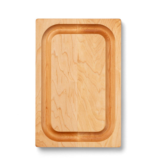 John Boos Chop N Slice Maple Wood Edge Grain Cutting Board, 8" x 12" x 1.25"