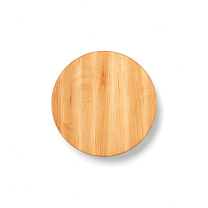 John Boos Maple Wood Edge Grain Round Cutting Board for Kitchen, 12" x 1.5"