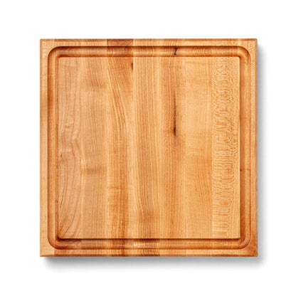 John Boos Square Maple Wood Cutting Board with Juice Groove, 15" x 15" x 1.5"