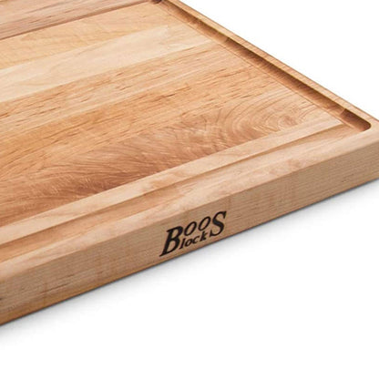 John Boos Square Maple Wood Cutting Board with Juice Groove, 15" x 15" x 1.5"