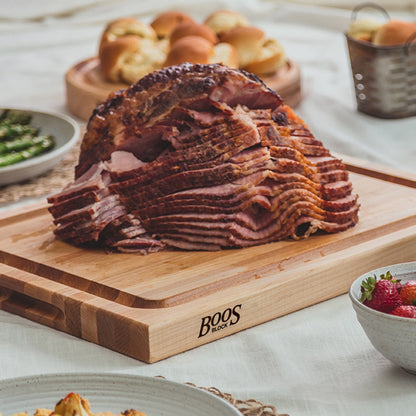 John Boos Large Maple Wood Edge Grain Reversible Cutting Board, 20" x 15" x 1.5"