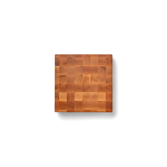 John Boos Small Maple Wood End Grain Cutting Board for Kitchen, 12" x 12" x 3"