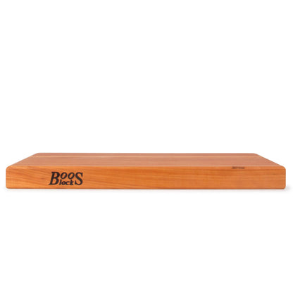 John Boos Cherry Wood Edge Grain Reversible Cutting Board, 24 x 18 x 1.5 Inches
