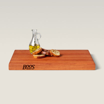John Boos Cherry Wood Edge Grain Reversible Cutting Board, 18 x 12 x 1.5 Inches