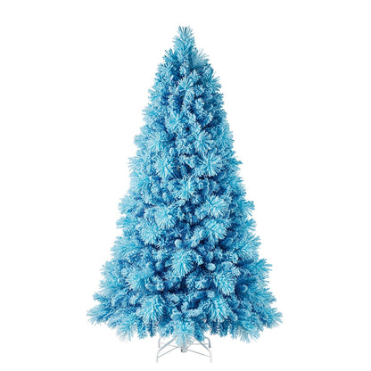 Home Heritage Snowdrift 6.5 Ft Pre-Lit Artificial Christmas Holiday Tree, Blue