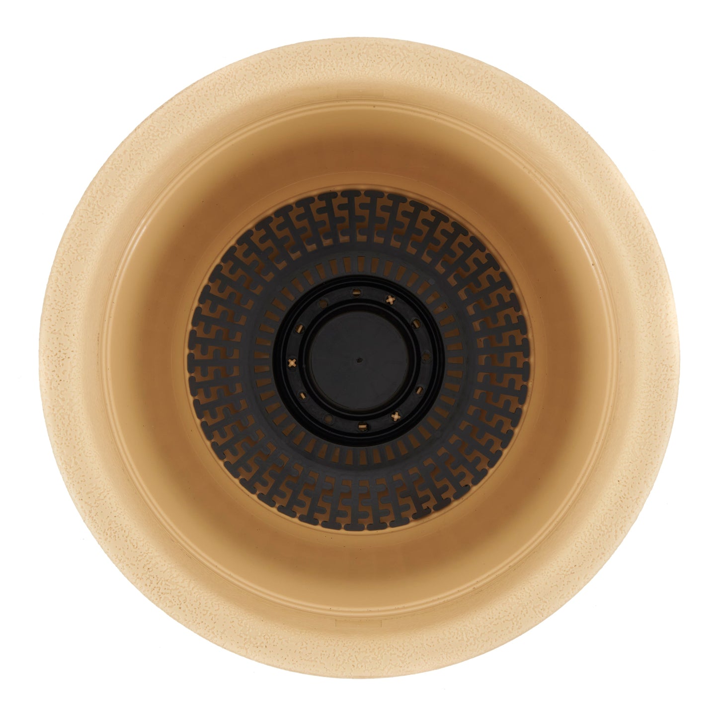 HC Companies Sierra 10 Inch Round Resin Flower Garden Planter Pot, Arizona Sand