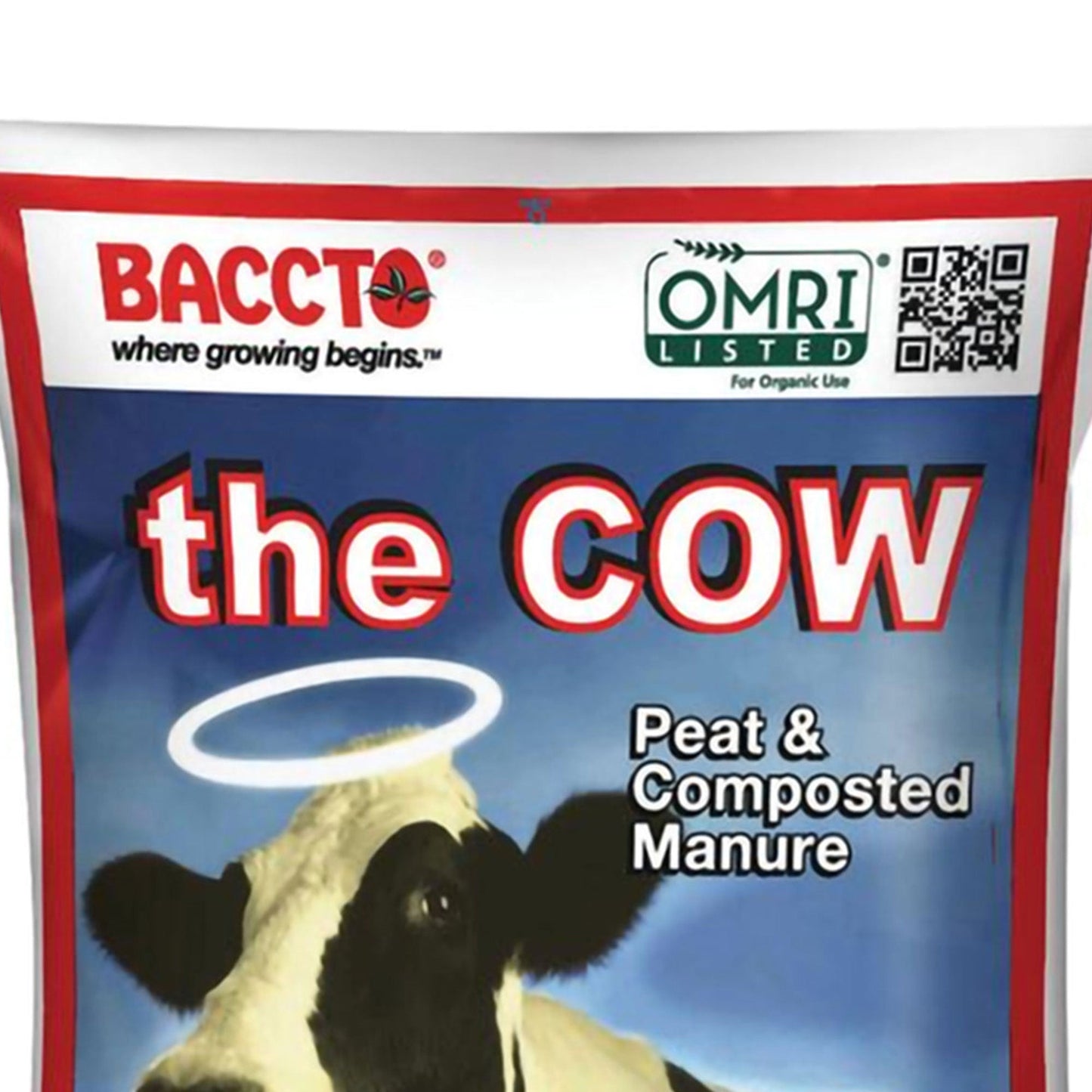 Michigan Peat Baccto Wholly Cow Horticulture Organic & Composted Manure, 40 Qt