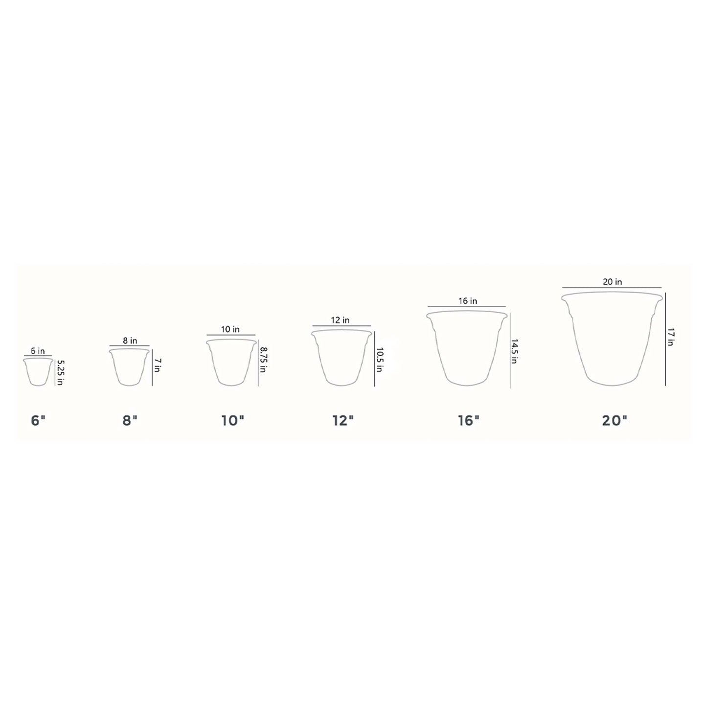 HC Companies 8" Eclipse Planter Indoor Outdoor Pot with Attached Saucer, Green