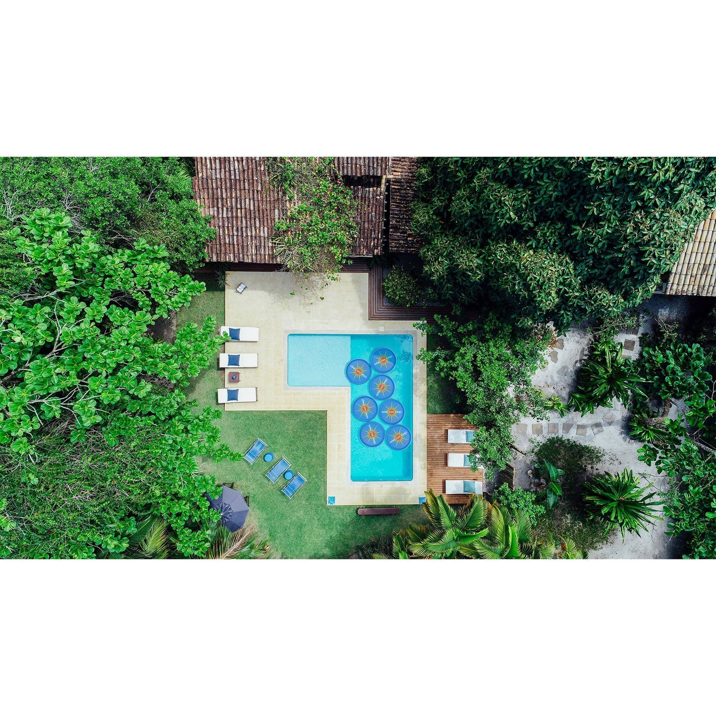 Solar Sun Rings UV Resistant Swimming Pool Spa Heater Circular Solar Cover, Blue