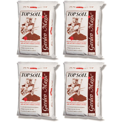 Michigan Peat Garden Magic Organic Planting Potting Soil, 40 Pound Bag (4 Pack)