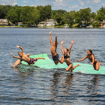 Aqua Lily Pad 2 Ft Bullfrog Playground Floating Island Bundle w/ Storage Bag