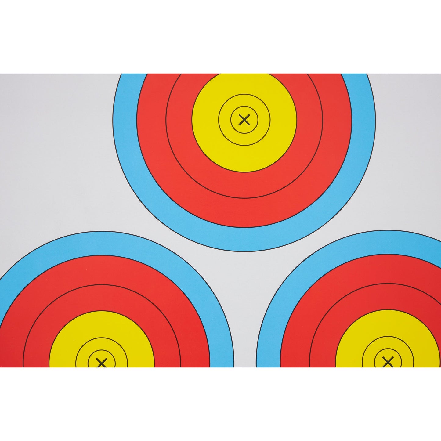 Morrell Targets Archery NFAA Official 3 Spot Paper Target Face, 100 Count Pack