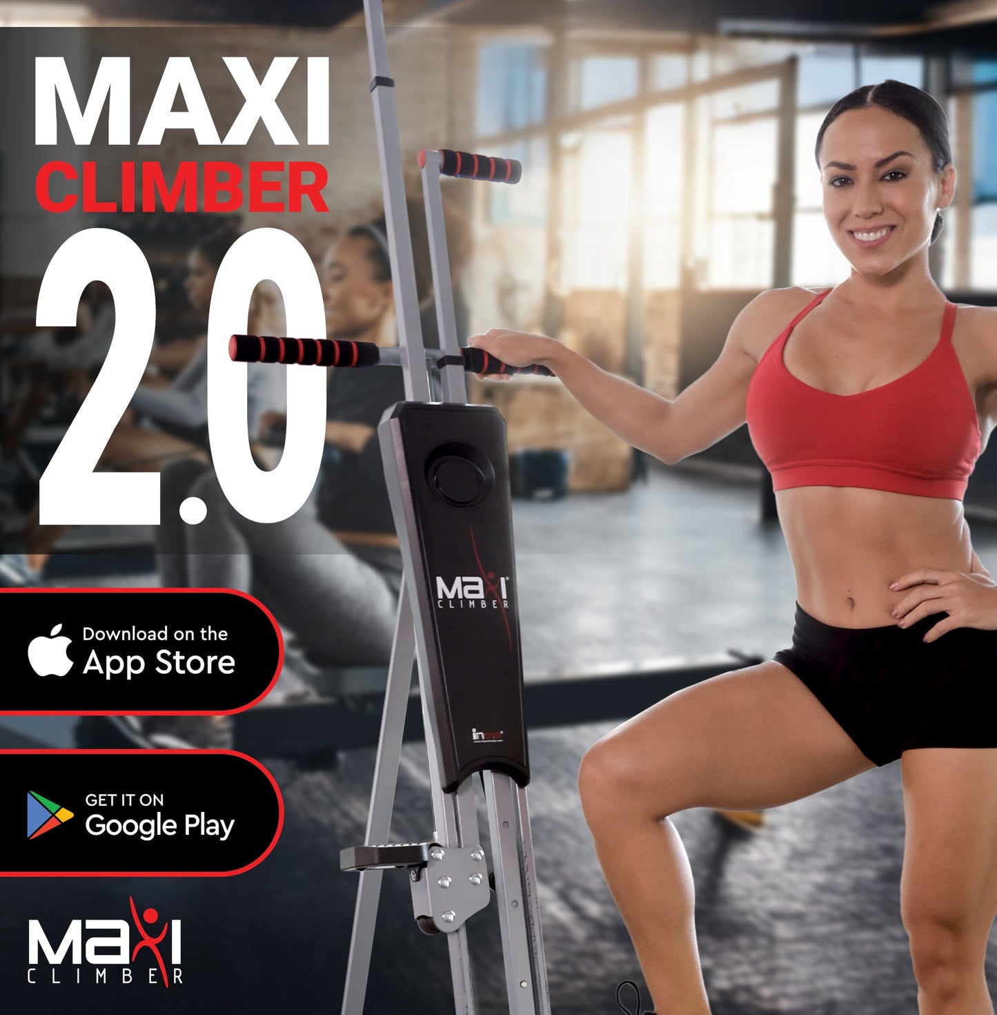 MaxiClimber Vertical Climber Exercise Machine, Home Gym Total Body Equipment
