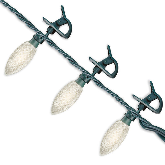 NOMA Quick Clip 66.8' LED Oudoor Christmas String Lights, 100 Warm White Bulbs