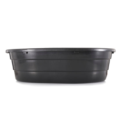 Little Giant 15 Gallon Molded Poly Plastic Oval Stock Water Tank Trough, Black