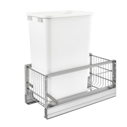 Rev-A-Shelf Single Pullout 50 qt. Kitchen Trash Can w/ Soft-Close, 5349-1550DM-1