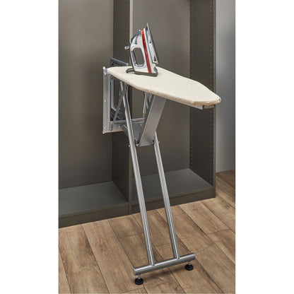 Rev-A-Shelf Sidelines Premiere Pop Up Ironing Board w/ Soft-close, CPUIBSL-14-SM