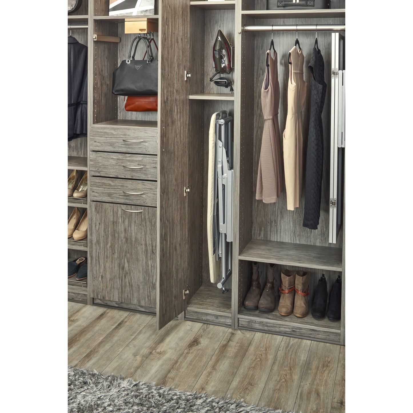 Rev-A-Shelf Sidelines Premiere Pop Up Ironing Board w/ Soft-close, CPUIBSL-14-SM