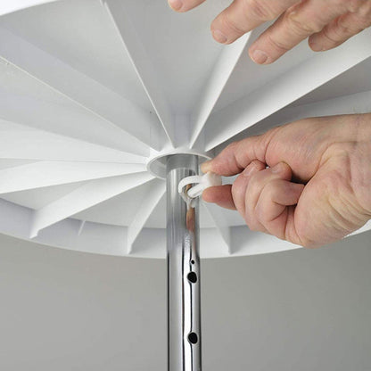 Rev-A-Shelf 28'' Lazy Susan Full-Circle Polymer Two-Shelf, White, 2062-28-11-1