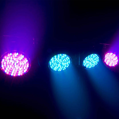 CHAUVET 4 BAR 4BAR DMX LED Stage Wash Light System w/ Case, Foot Switch & Tripod