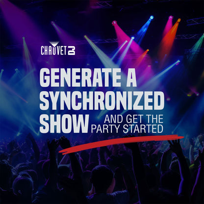 CHAUVET 4 BAR 4BAR DMX LED Stage Wash Light System w/ Case, Foot Switch & Tripod