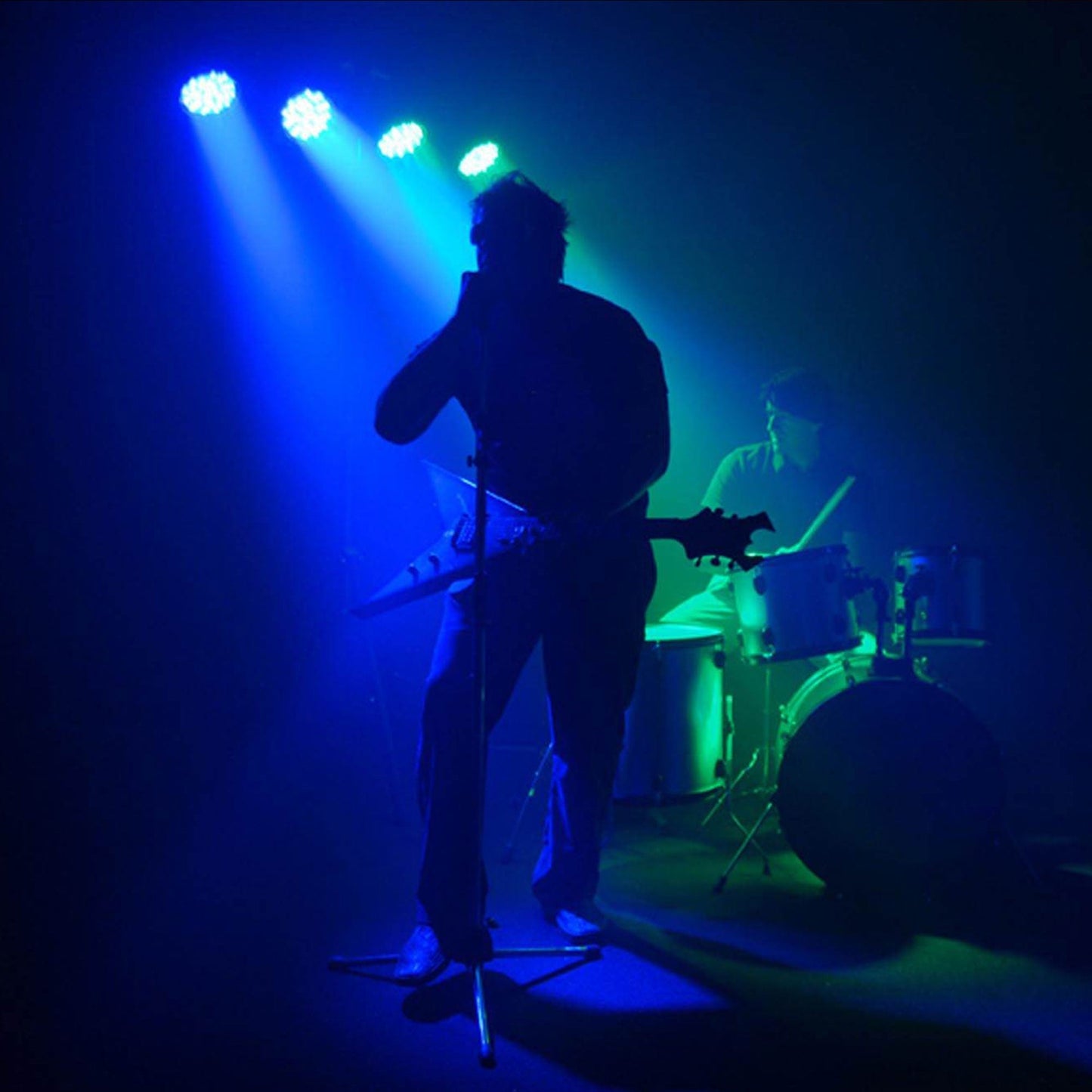 CHAUVET 4 BAR 4BAR DMX LED Stage Wash Light System w/ Case, Foot Switch & Tripod