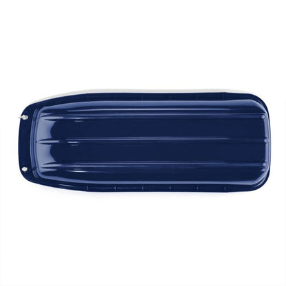 Lucky Bums Kids 48 Inch 1 Person Plastic Snow Toboggan Sled with Pull Rope, Blue