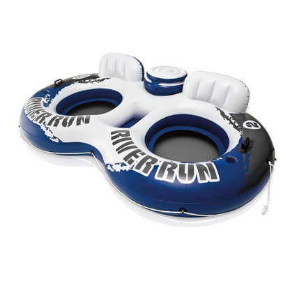 Intex River Run II 2 Person Water Tubes Outdoor Pool Lake Floating Raft Lounger