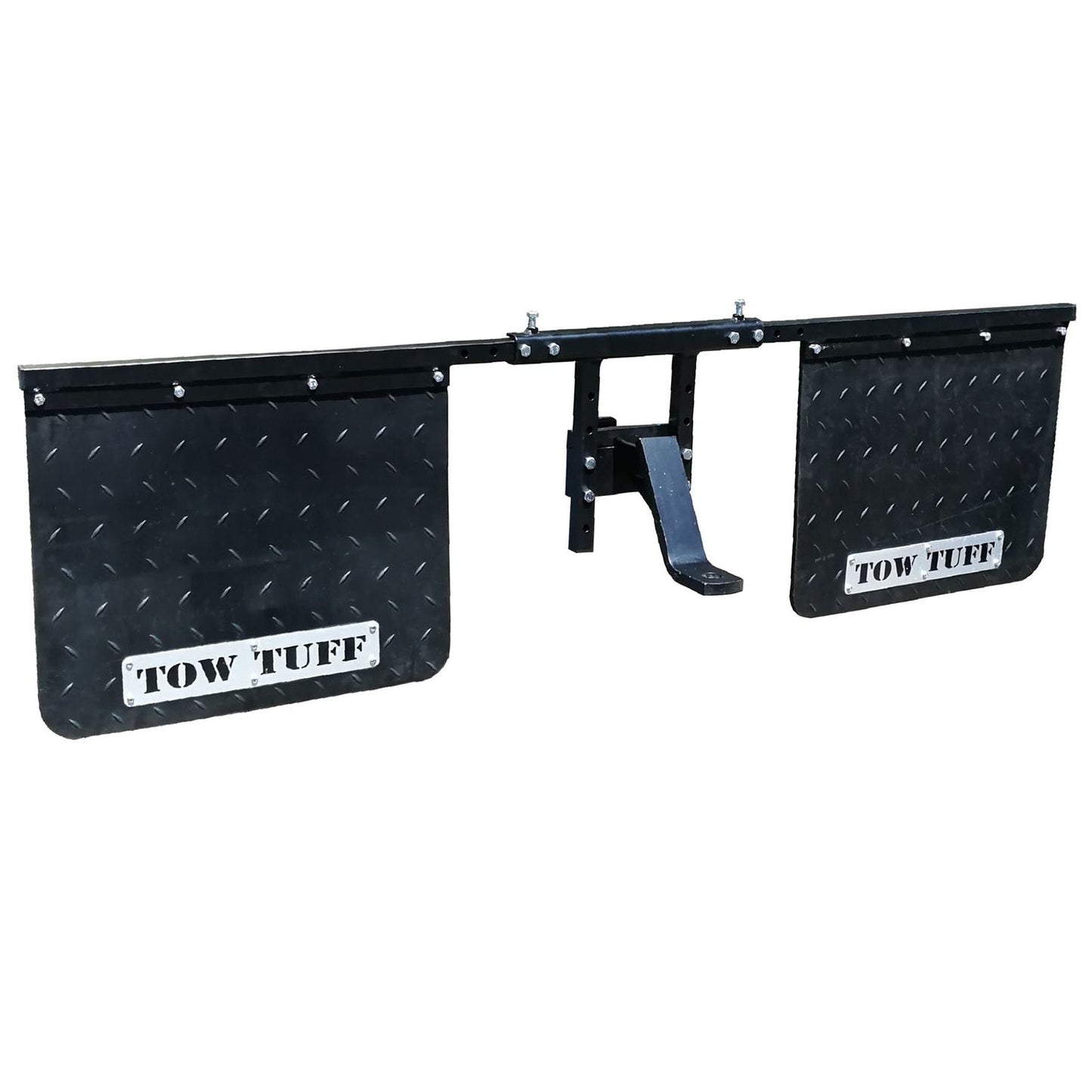 Tow Tuff 2418AMF 18" x 24" Universal Hitch Mount Rubber Rear Towing Mud Flaps - Find Fresh Goods
