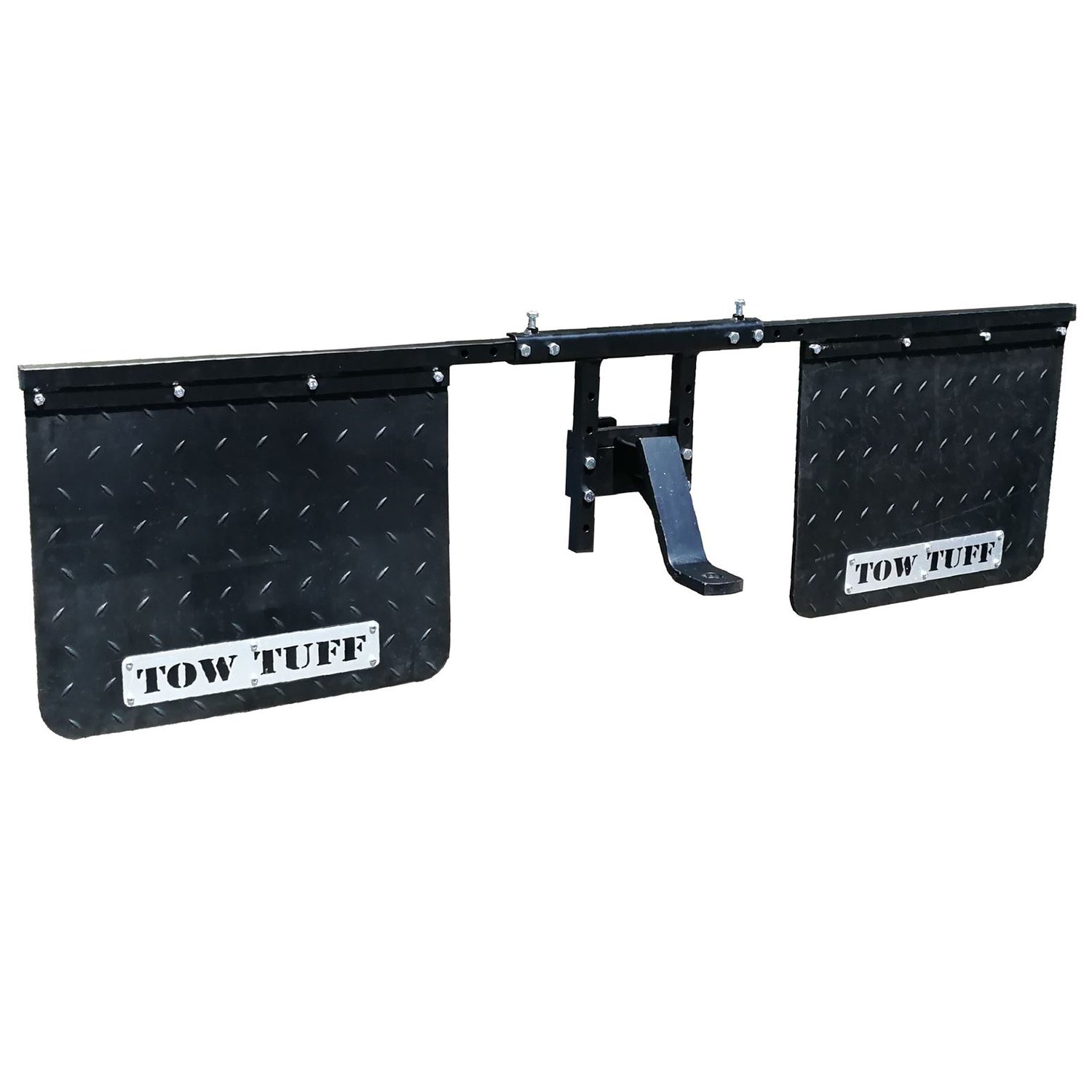 Tow Tuff 2418AMF 18" x 24" Universal Hitch Mount Rubber Rear Towing Mud Flaps - Find Fresh Goods