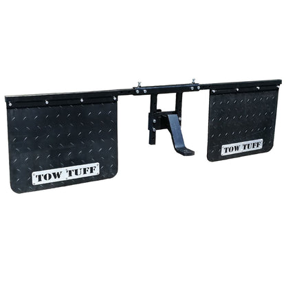 Tow Tuff 2418AMF 18" x 24" Universal Hitch Mount Rubber Rear Towing Mud Flaps - Find Fresh Goods