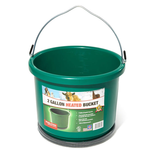 Farm Innovators Model HB-60 Oversized 2 Gallon Plastic Heated Bucket, 60 Watt