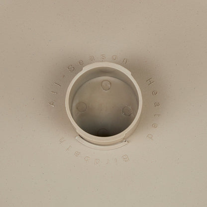 Farm Innovators 150W Outdoor Plastic Heated Birdbath w/Deck Mount & Perch, Tan