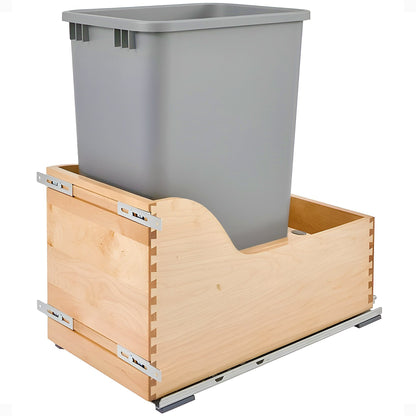 Rev-A-Shelf Single Pullout Trash Can 50 Qt w/ Soft-Close Slides, 4WCSC-1550DM-1