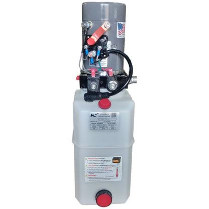 KTI Hydraulics 12 VDC Hydraulic Power Unit with Single Double Acting, 3 Quarts - Find Fresh Goods