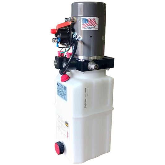 KTI Hydraulics12 VDC HPU Single Double Acting Power Up/Down/Gravity Down, 6 Qt - Find Fresh Goods