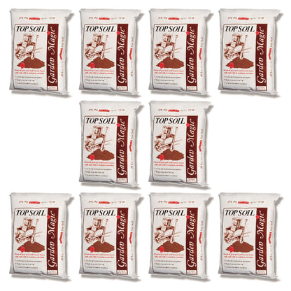 Michigan Peat Garden Magic Organic Planting Potting Soil, 40 Pound Bag (10 Pack)