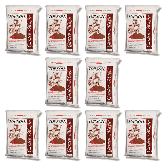 Michigan Peat Garden Magic Organic Planting Potting Soil, 40 Pound Bag (10 Pack)