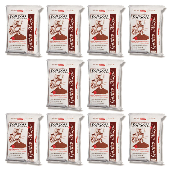 Michigan Peat Garden Magic Organic Planting Potting Soil, 40 Pound Bag (10 Pack)
