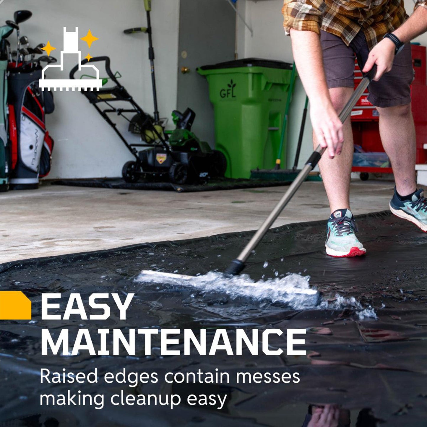 AutoFloorGuard AFG8520 8.5 Ft by 20 Ft SUV / Truck Size Garage Containment Mat